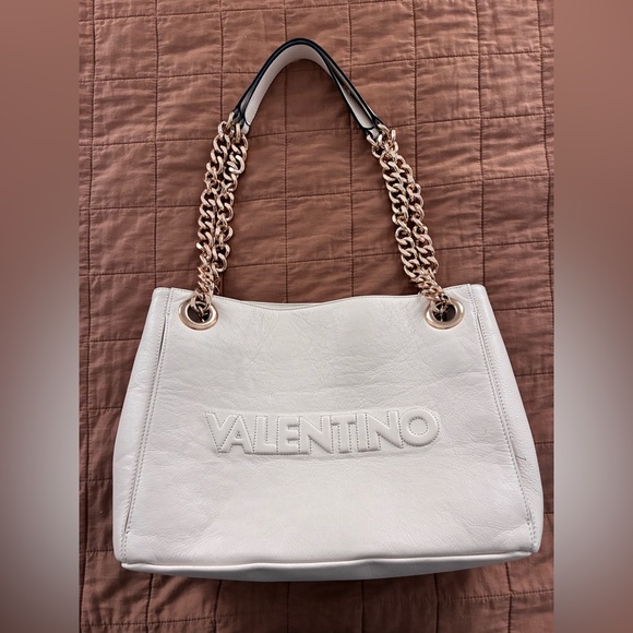 Valentino Cream Chain Shoulder Bag - Picture 2 of 11